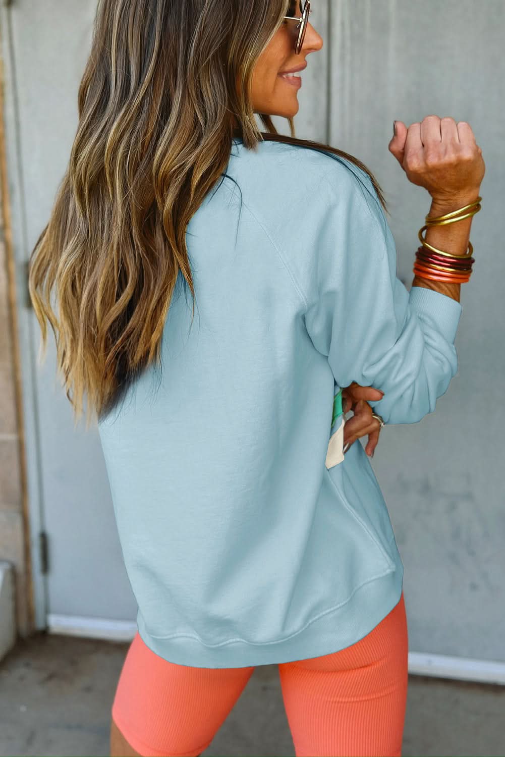 Vibrant colorblock sweatshirt - Love Salve